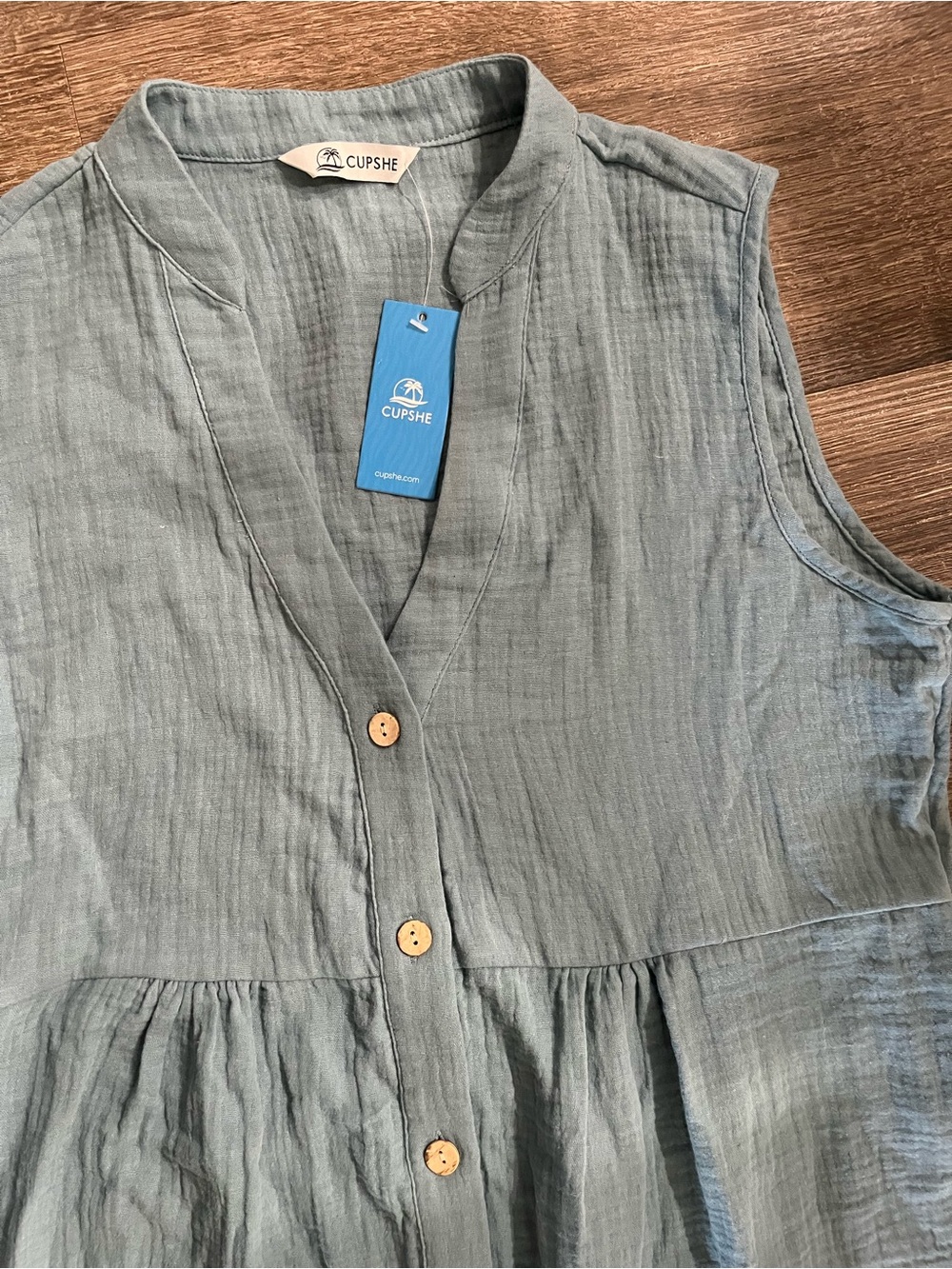 Cupshe Women's Ruffle Hem Mini Cover-Up Dress - Picture 6 of 8
